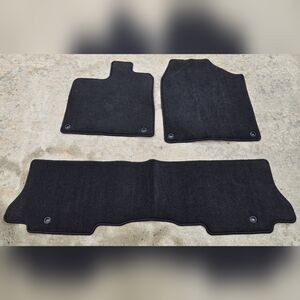Honda Pilot OEM 2016-2022 Black Nylon Floor Mats Carpet Non-Slip Front Rear 3PC